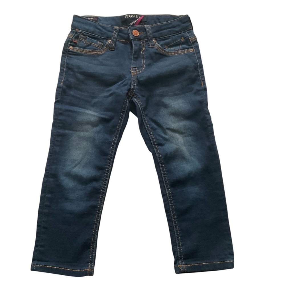 VIGOSS Jeans The Jagger Capri Blue Denim Little Girls Kids Size 7